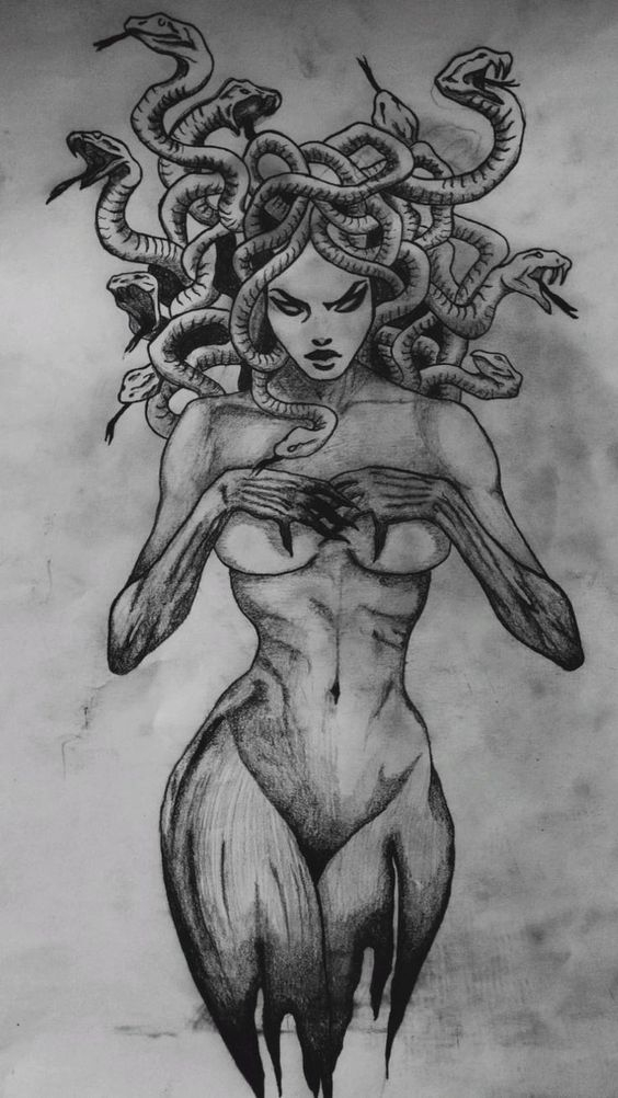 Medusa Tattoo Model