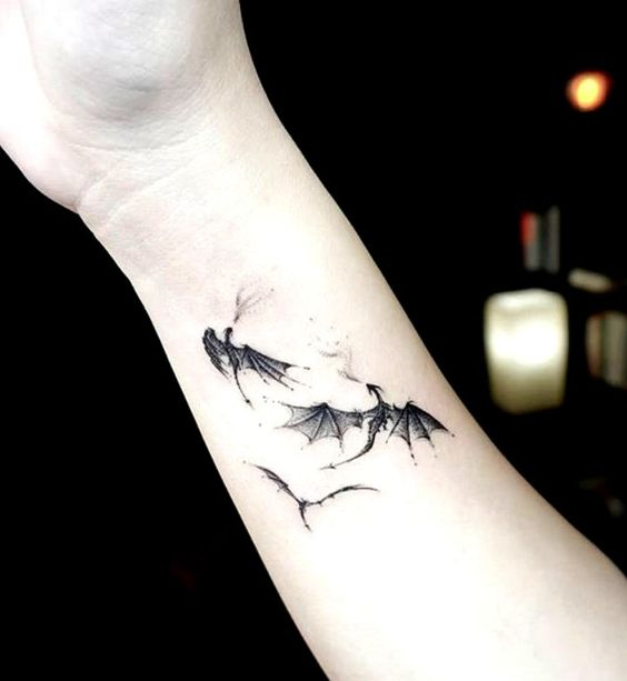 Minimal Dragon Tattoo