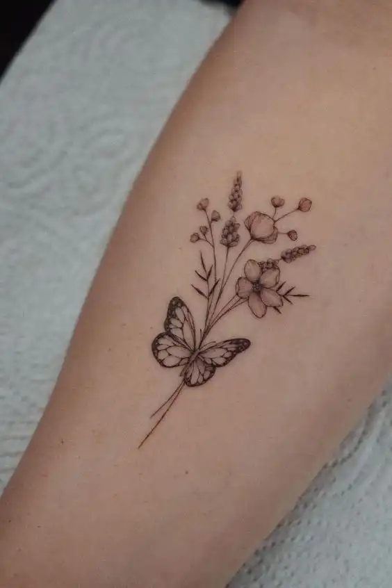 Flowers Tattoo Idea