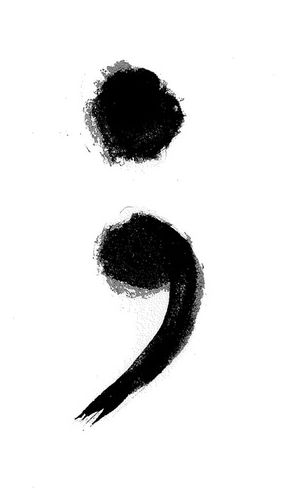 semicolon tattoo